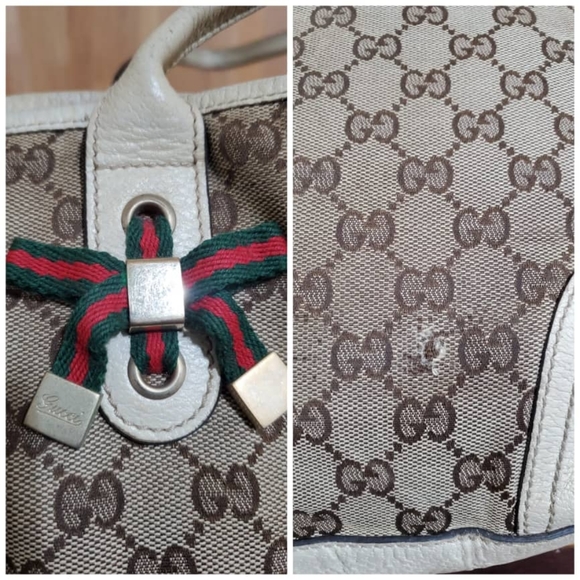 Authentic GUCCI Monogram Medium Princy Tote Off White - Picture 8 of 12